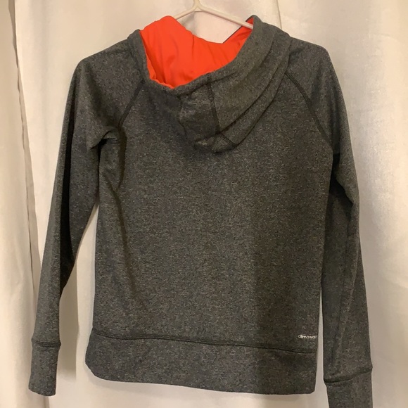 Neon pink and grey Adidas Ultimate Hoodie XS - Picture 3 of 3